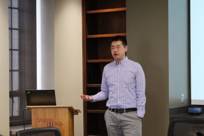 International Trade Ph.D. student Chaoping presents research findings